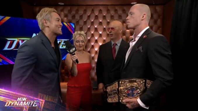 Fletcher vs. Okada vs. Takeshita three-way for International title added to AEW All In: London - POST Wrestling
