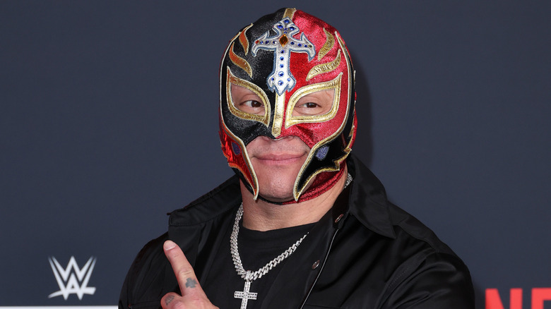 Rey Mysterio attends the Los Angeles Premiere Of Netflix's "WWE Monday Night Raw" at Intuit Dome on January 06, 2025 in Inglewood, California.