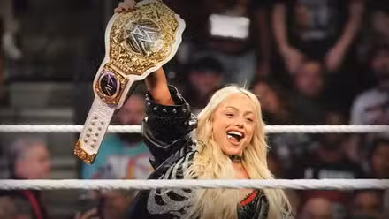 Liv Morgan celebrating as Women's World Champion