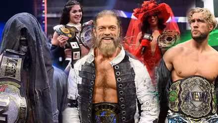 Several of AEW's champions in 2026
