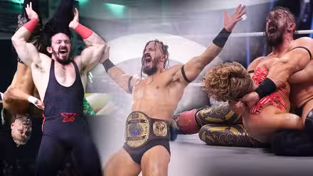 PAC competing against Darby Allin & Will Ospreay