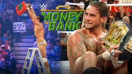 CM Punk and Alberto Del Rio at Money In The Bank 2011